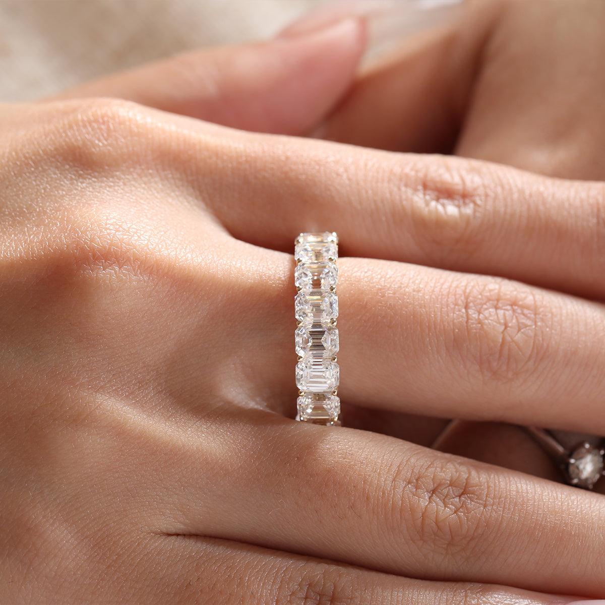 Solitaire Cathedral- 1.8 CT Cushion Lab Grown Diamond Wedding Band