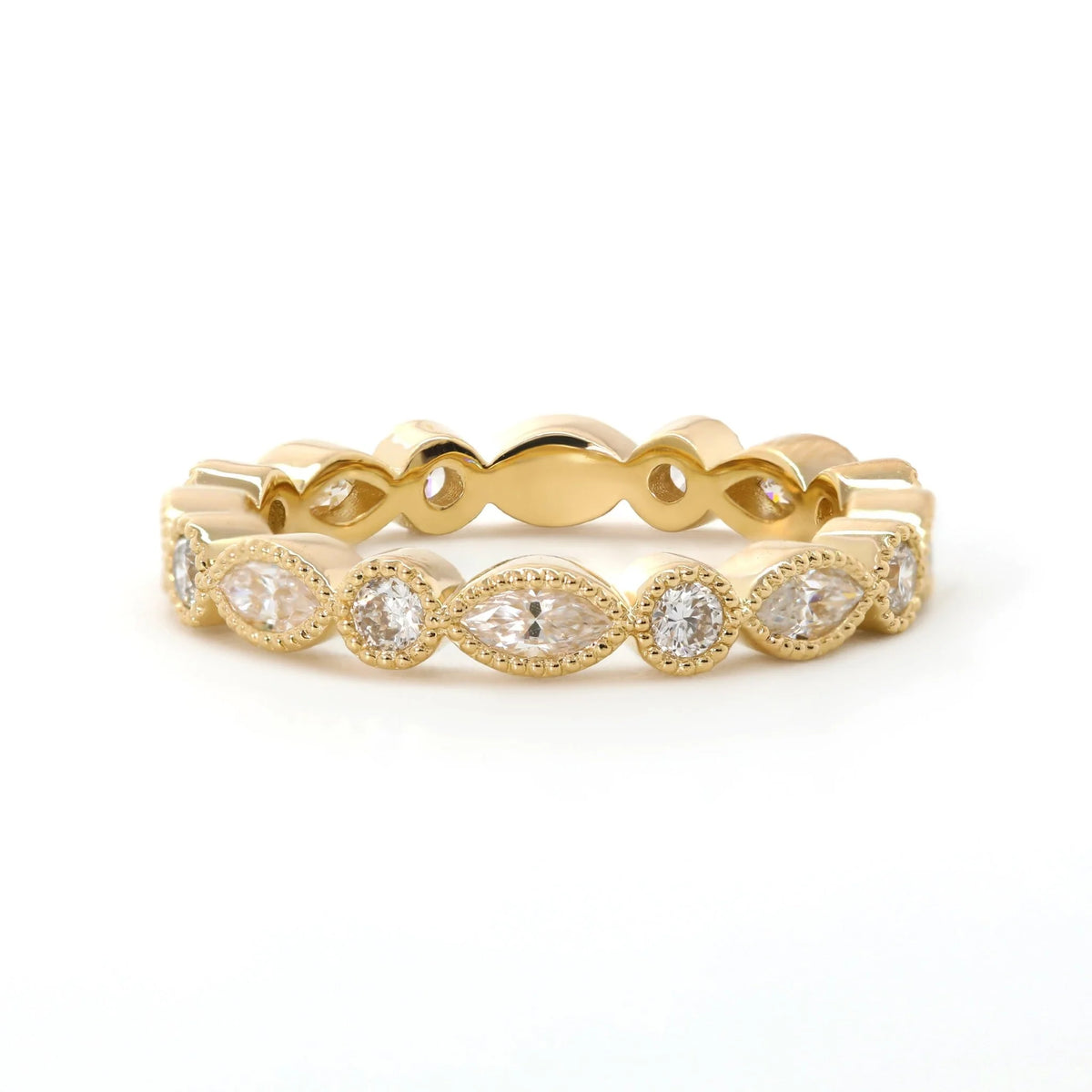 Solitaire Cathedral- 1.8 CT Cushion Lab Grown Diamond Wedding Band