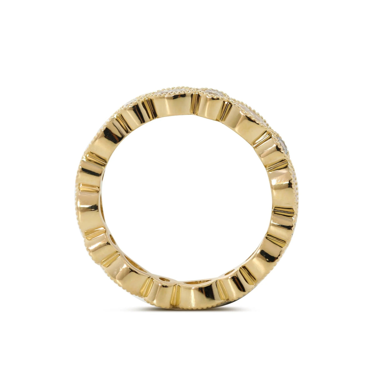 Solitaire Cathedral- 1.8 CT Cushion Lab Grown Diamond Wedding Band