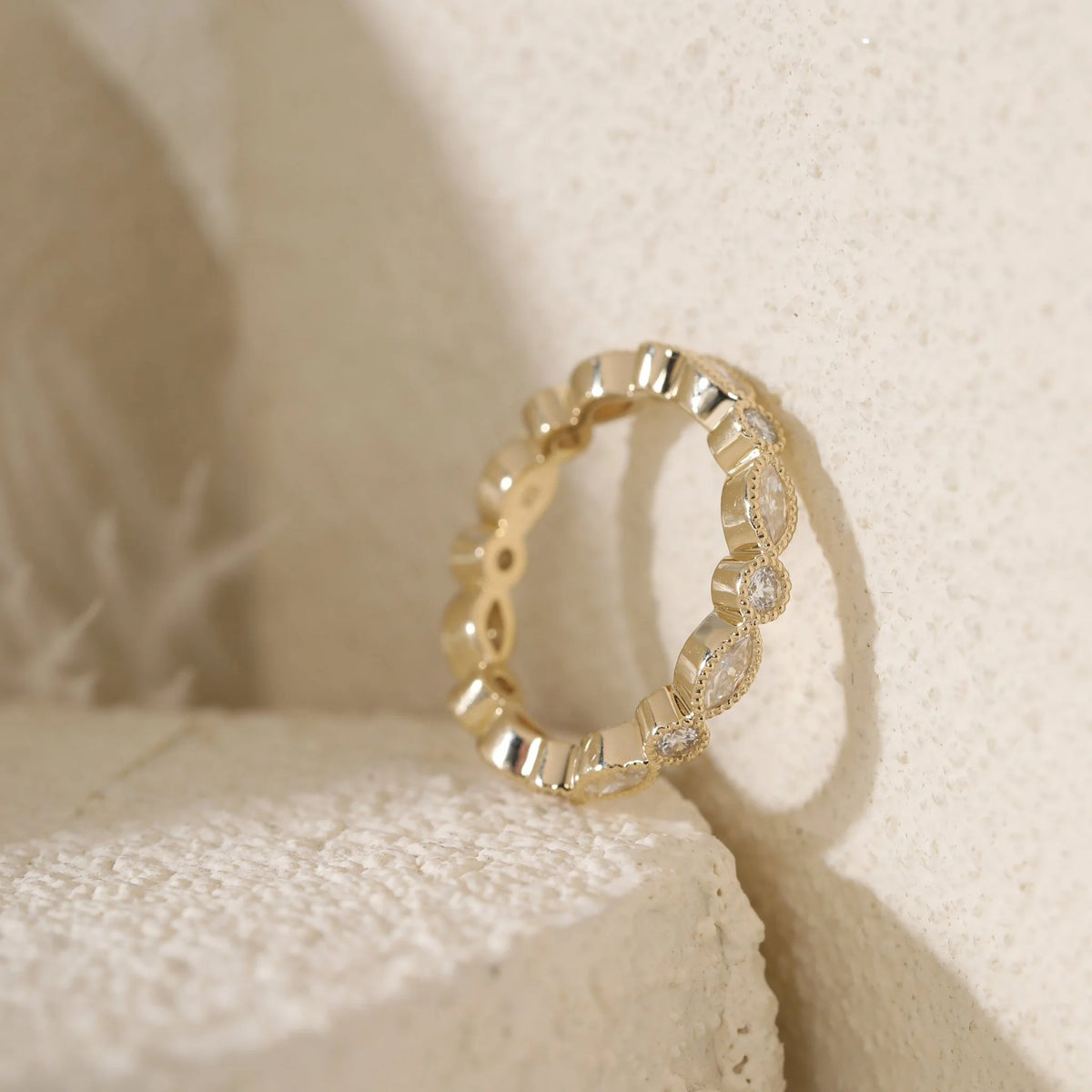 Solitaire Cathedral- 1.8 CT Cushion Lab Grown Diamond Wedding Band