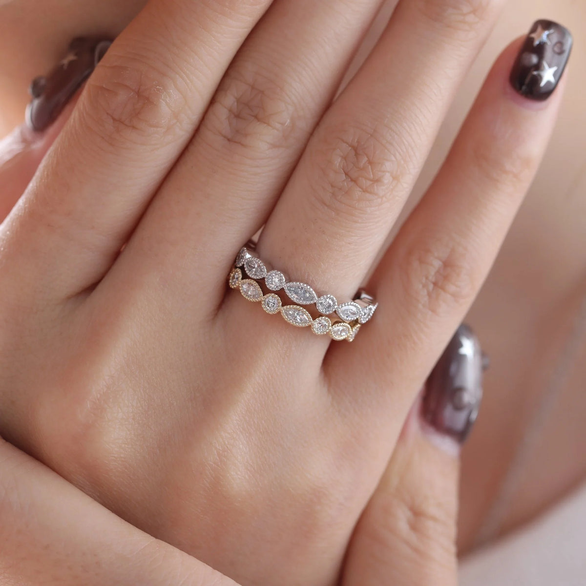 Solitaire Cathedral- 1.8 CT Cushion Lab Grown Diamond Wedding Band