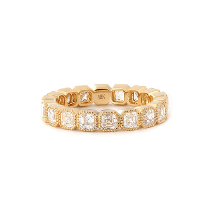 Solitaire Cathedral- 1.8 CT Cushion Lab Grown Diamond Wedding Band