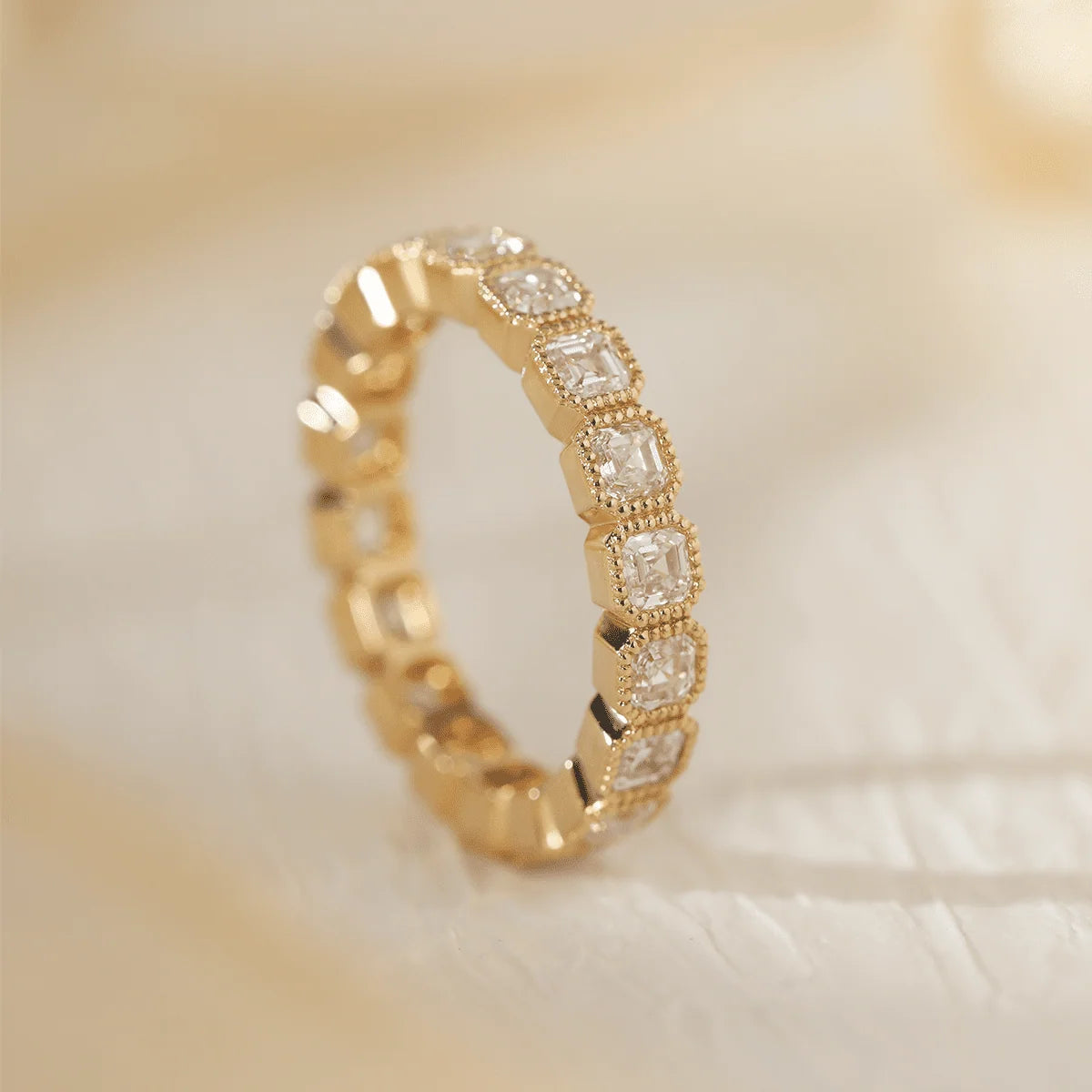 Solitaire Cathedral- 1.8 CT Cushion Lab Grown Diamond Wedding Band