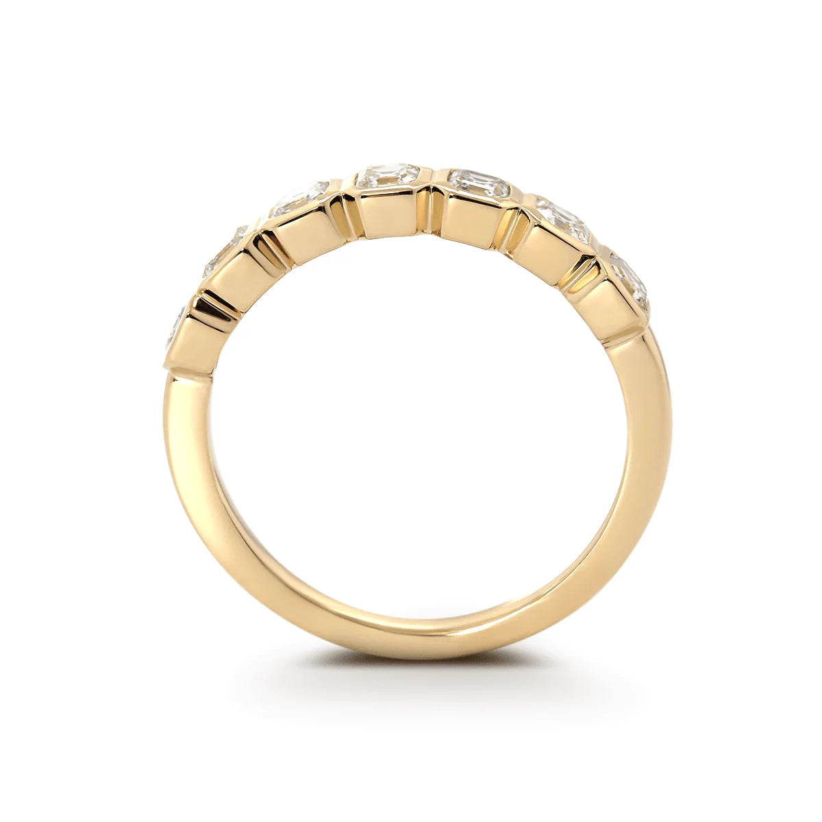 Solitaire Cathedral- 1.8 CT Cushion Lab Grown Diamond Wedding Band