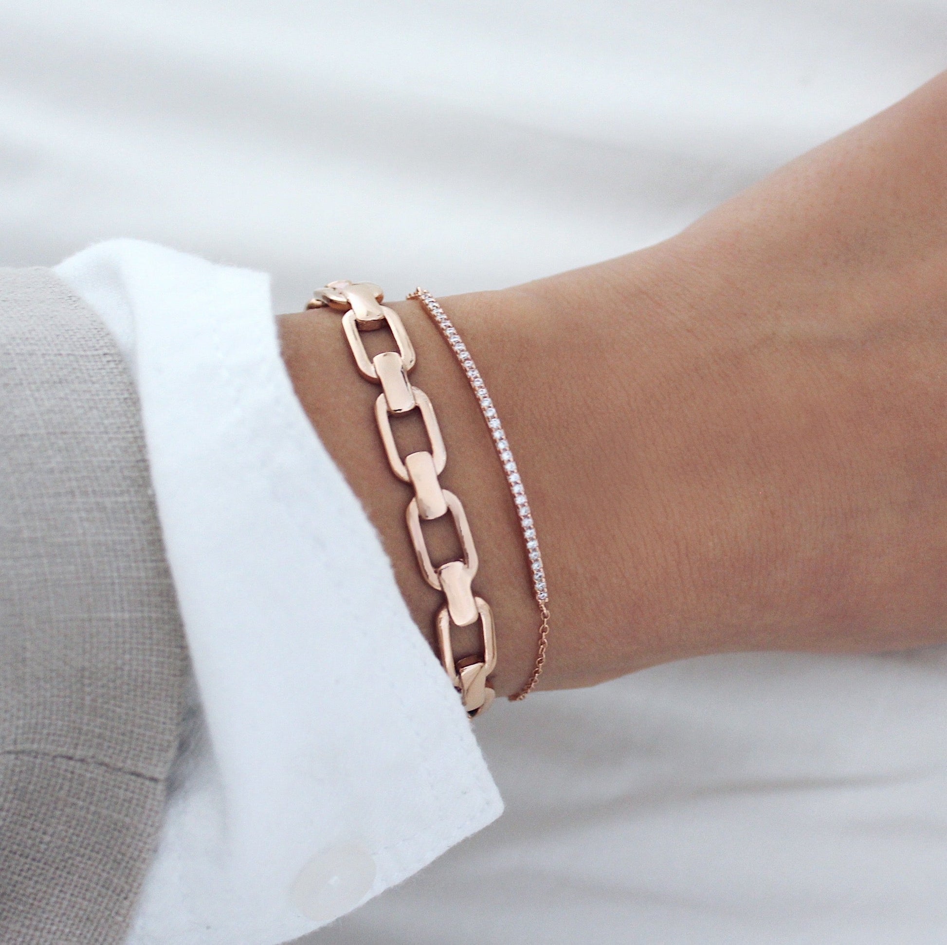 Elegant 0.4 TCW Round Lab-Grown Diamond Bracelet 12