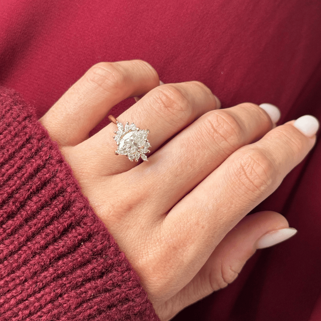 Solitaire-Oval Lab Grown Diamond Engagement Ring