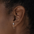 Load image into Gallery viewer, 0.10 Carat Round Lab Grown Diamond Dangle Climber Earrings
