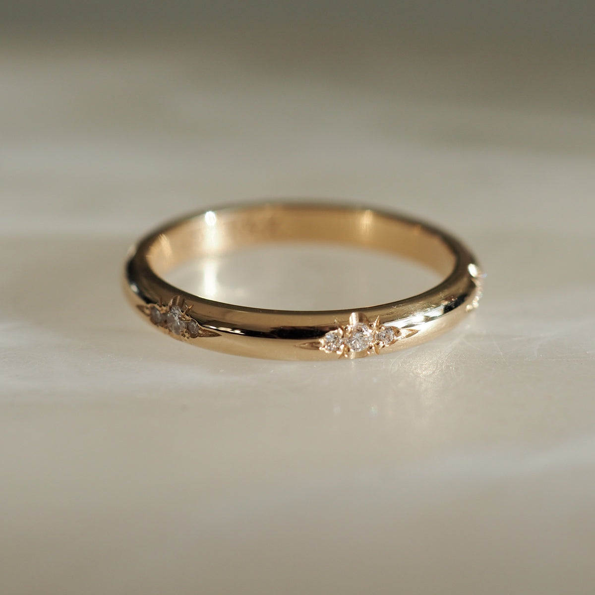 Elegant 0.50 TCW Round Lab Grown Diamond Wedding Band in Flush Setting 1