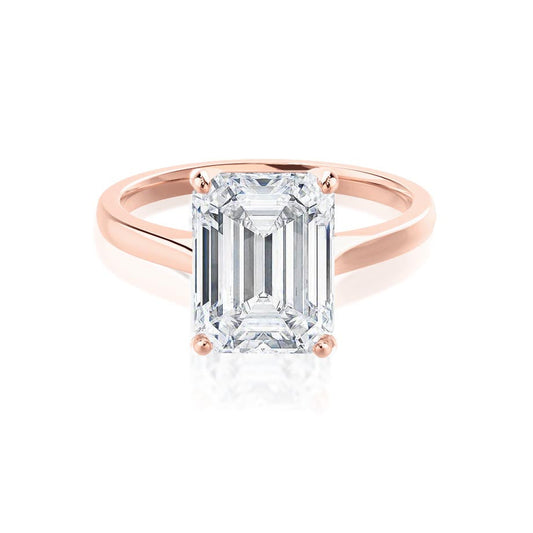 1.20 CT Emerald Cut Lab-Created Diamond Solitaire Ring