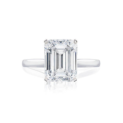 1.50 CT Emerald Lab Grown Diamond Solitaire Engagement Ring 1