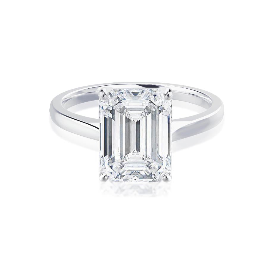 1.50 CT Emerald Lab Grown Diamond Solitaire Engagement Ring 2