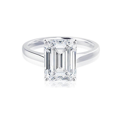 1.50 CT Emerald Lab Grown Diamond Solitaire Engagement Ring 2