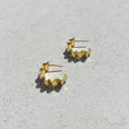 Load image into Gallery viewer, Golden Wave Hoop Earrings
