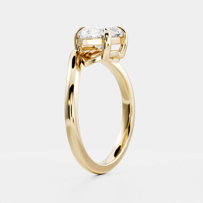 East West Solitaire-Marquise Lab Grown Diamond Engagement Ring