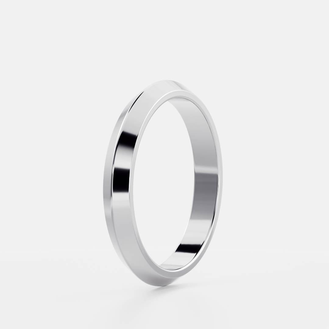 Knife Edge- Wedding Band