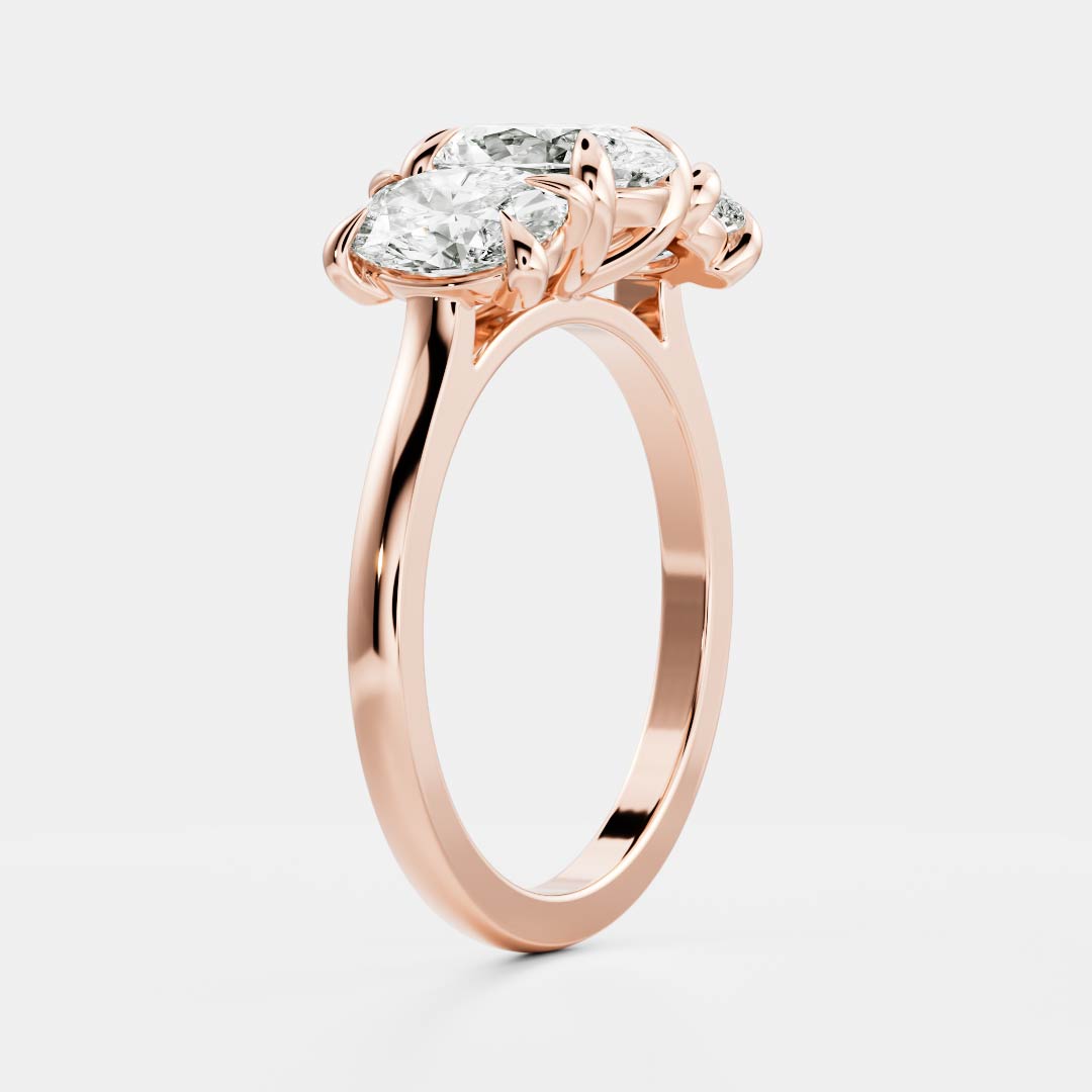 Solitaire- 1.0 CT Oval Moissanite Engagement Ring