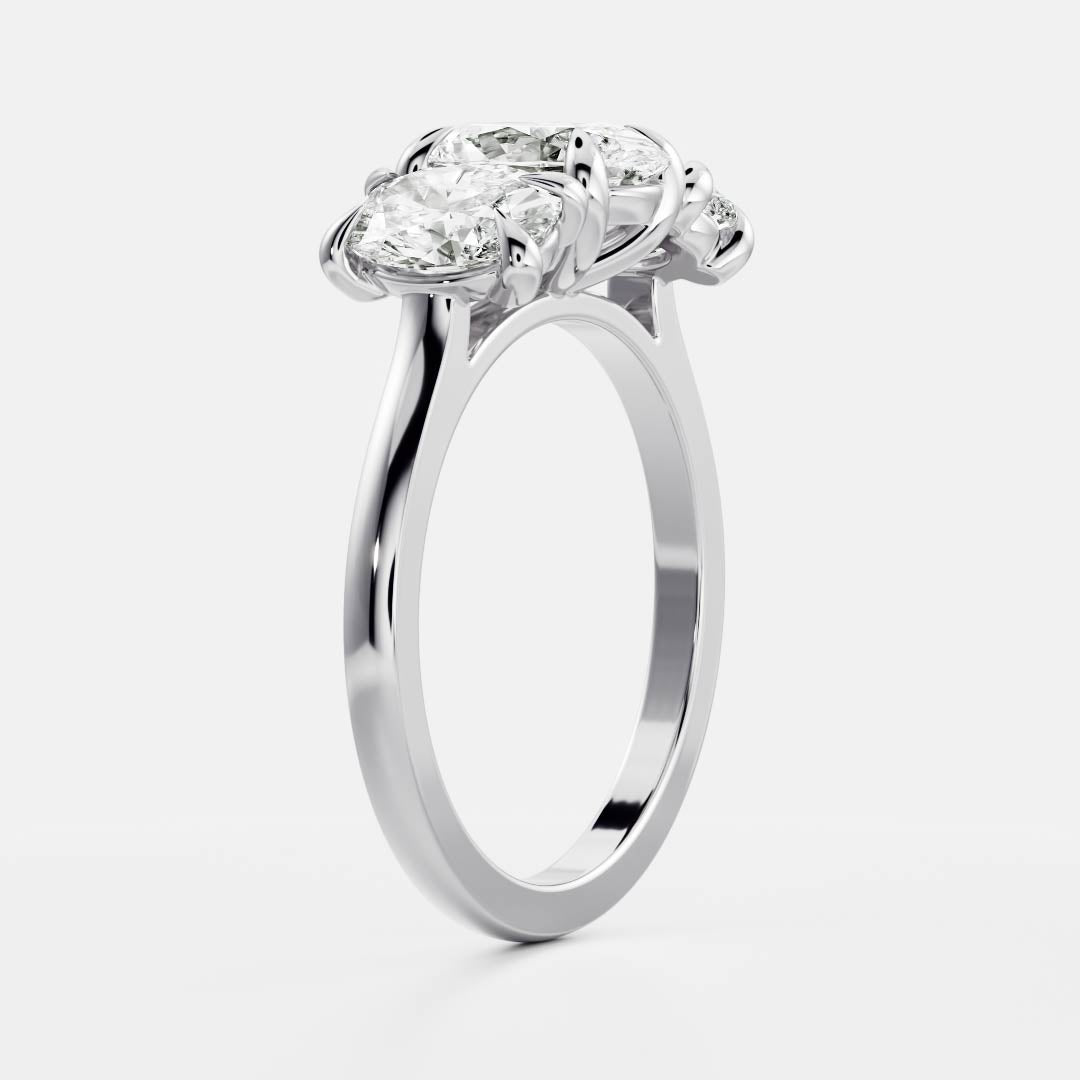 Solitaire- 1.0 CT Oval Moissanite Engagement Ring