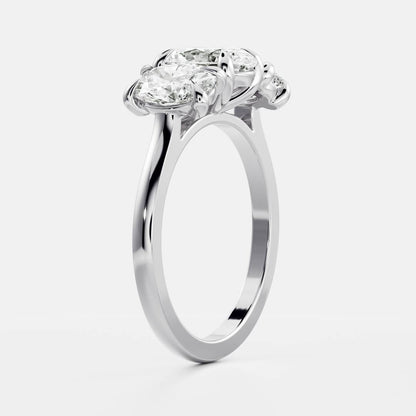 Solitaire- 1.0 CT Oval Moissanite Engagement Ring