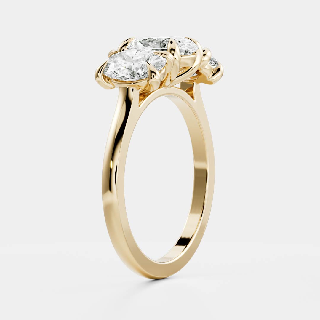 Solitaire- 1.0 CT Oval Moissanite Engagement Ring