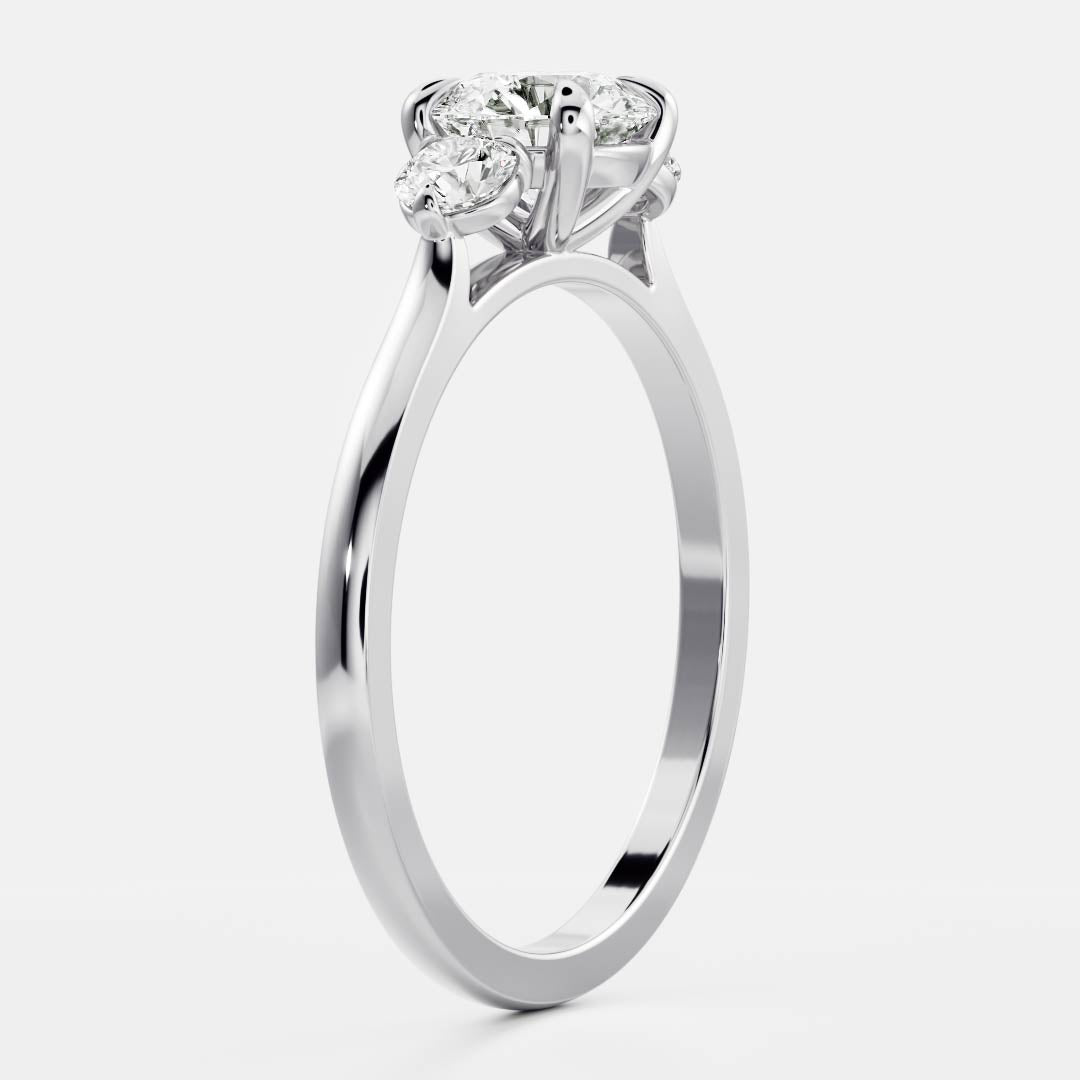Solitaire-Oval Lab Grown Diamond Engagement Ring