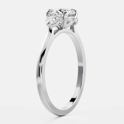 Solitaire- 1.0 CT Oval Moissanite Engagement Ring