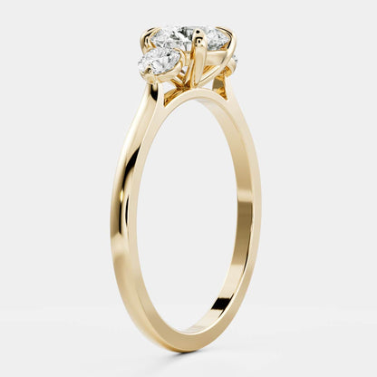 Solitaire- 1.0 CT Oval Moissanite Engagement Ring
