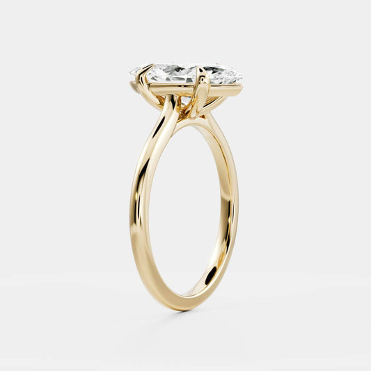 Solitaire-Oval Lab Grown Diamond Engagement Ring