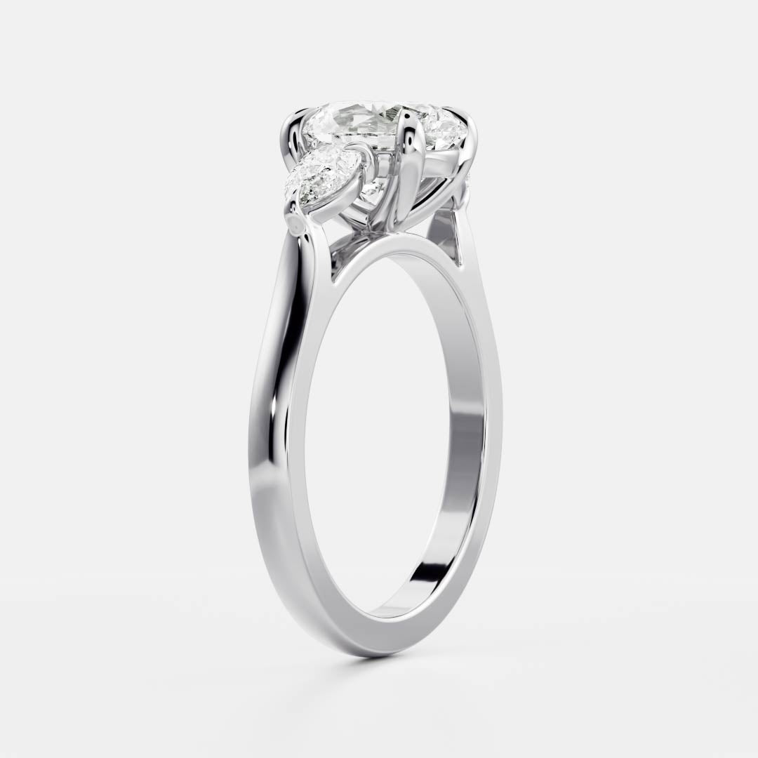 Solitaire-Oval Lab Grown Diamond Engagement Ring