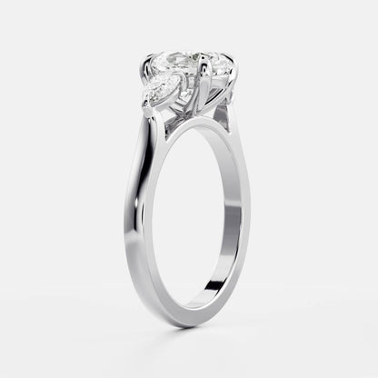 Solitaire-Oval Lab Grown Diamond Engagement Ring