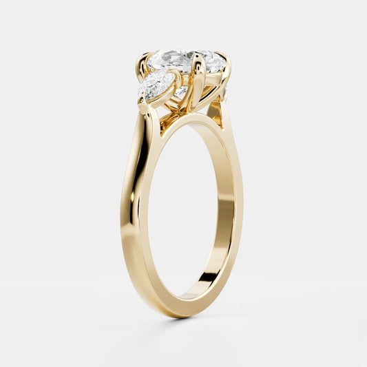Solitaire-Oval Lab Grown Diamond Engagement Ring
