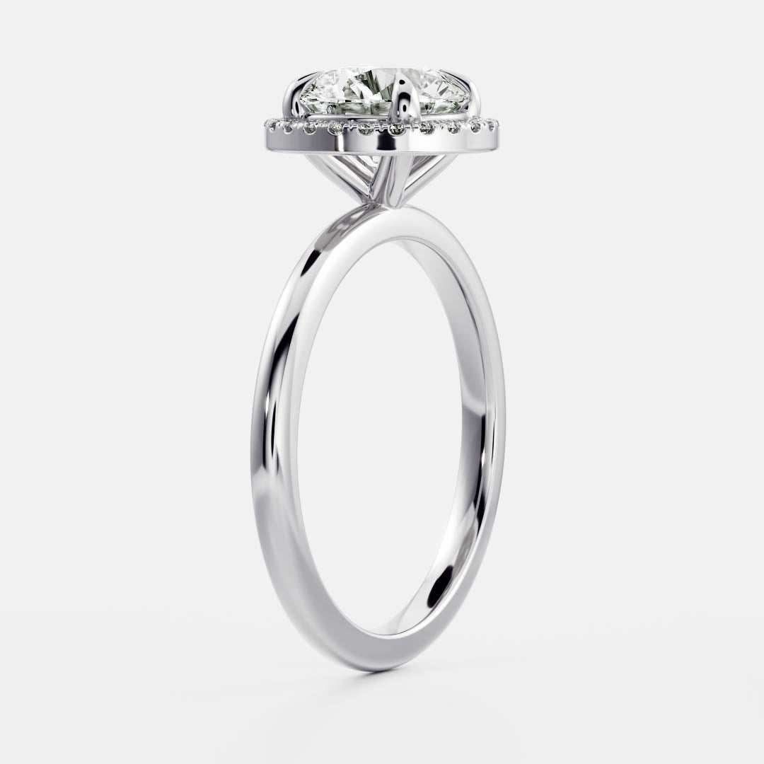 Solitaire-Oval Lab Grown Diamond Engagement Ring