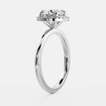Solitaire-Oval Lab Grown Diamond Engagement Ring