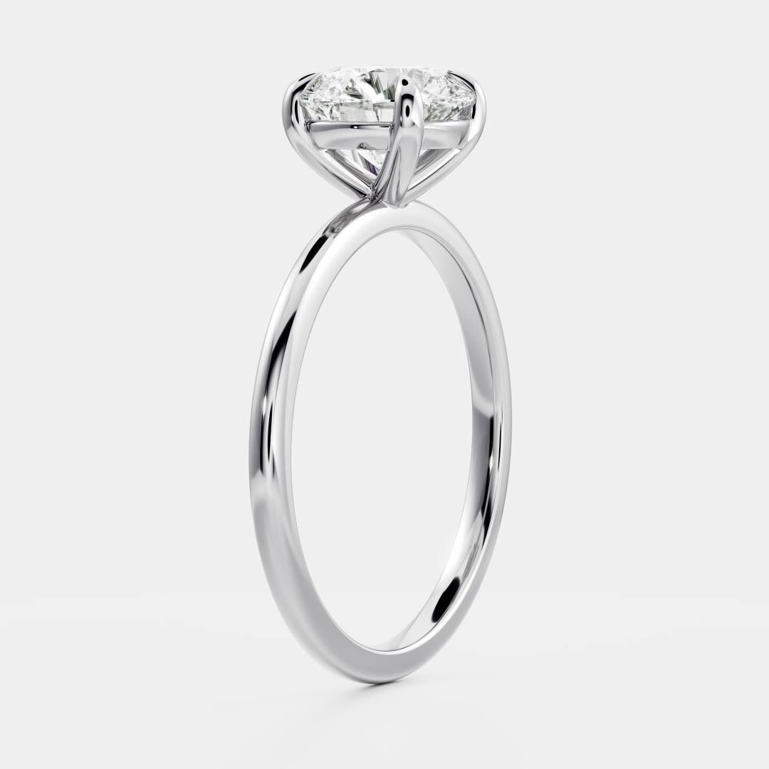 Solitaire-Oval Lab Grown Diamond Engagement Ring