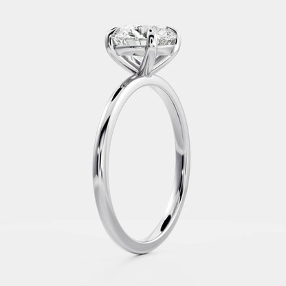 Solitaire-Oval Lab Grown Diamond Engagement Ring