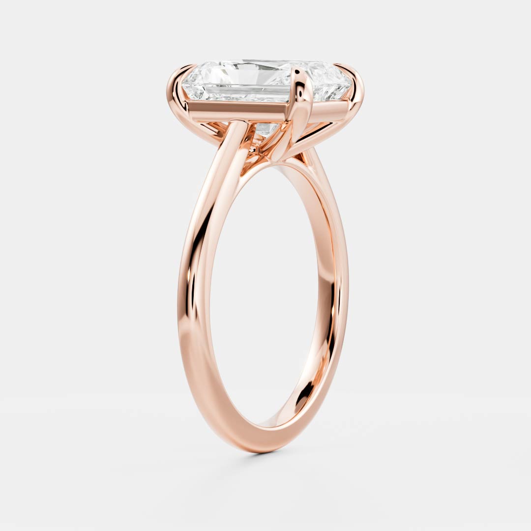 Solitaire-Oval Lab Grown Diamond Engagement Ring