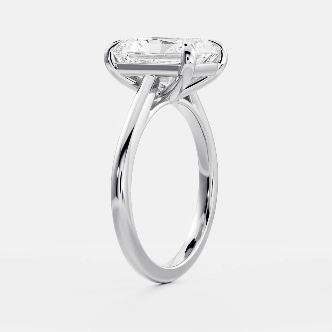 Solitaire-Oval Lab Grown Diamond Engagement Ring