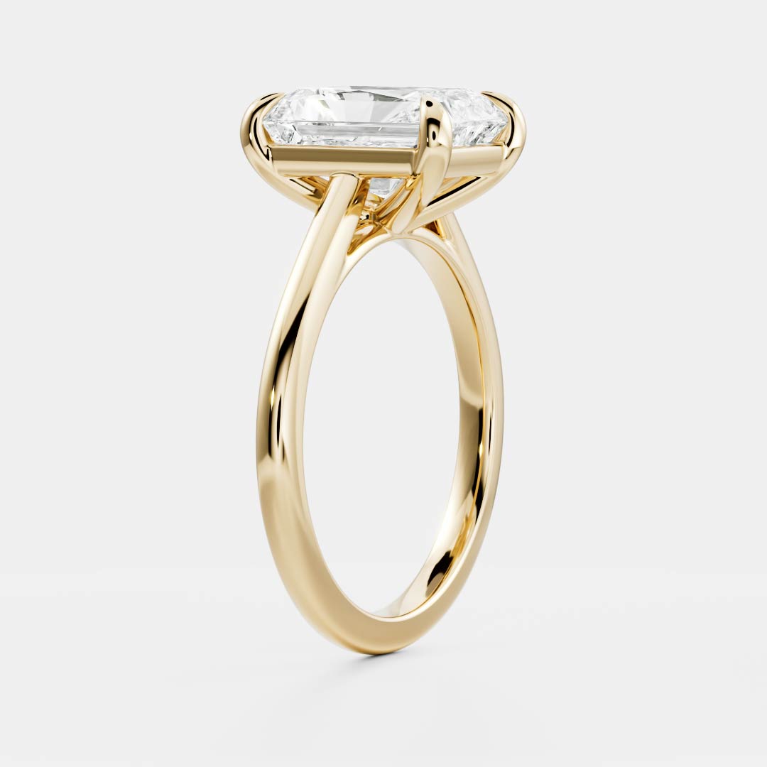 Solitaire-Oval Lab Grown Diamond Engagement Ring