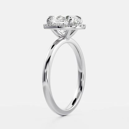 Solitaire-Oval Lab Grown Diamond Engagement Ring