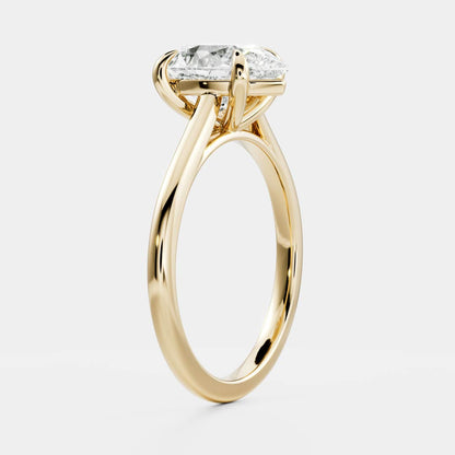 Solitaire- 1.0 CT Oval Moissanite Engagement Ring