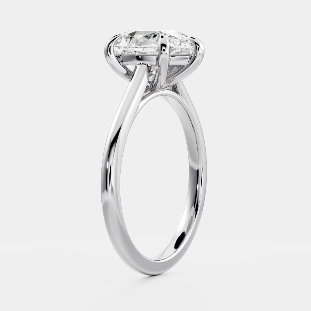 Solitaire-Oval Lab Grown Diamond Engagement Ring