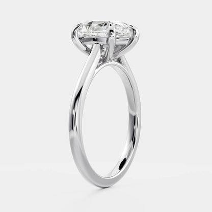 Solitaire-Oval Lab Grown Diamond Engagement Ring