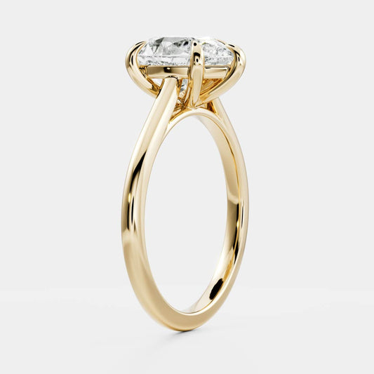 Solitaire-Oval Lab Grown Diamond Engagement Ring