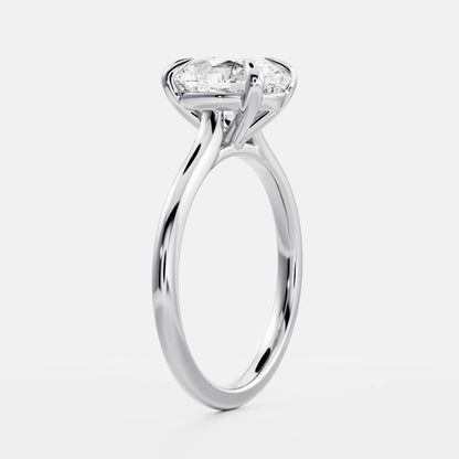 Solitaire-Oval Lab Grown Diamond Engagement Ring