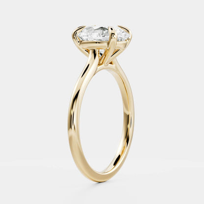 Solitaire-Oval Lab Grown Diamond Engagement Ring