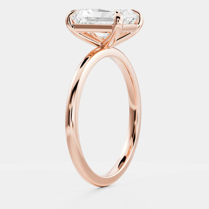 Solitaire- 1.0 CT Oval Moissanite Engagement Ring
