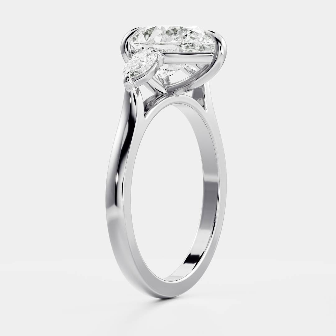 Solitaire-Oval Lab Grown Diamond Engagement Ring