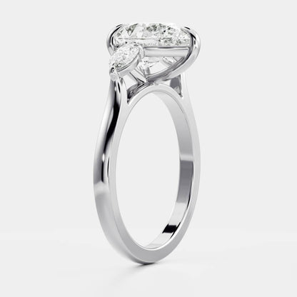 Solitaire-Oval Lab Grown Diamond Engagement Ring