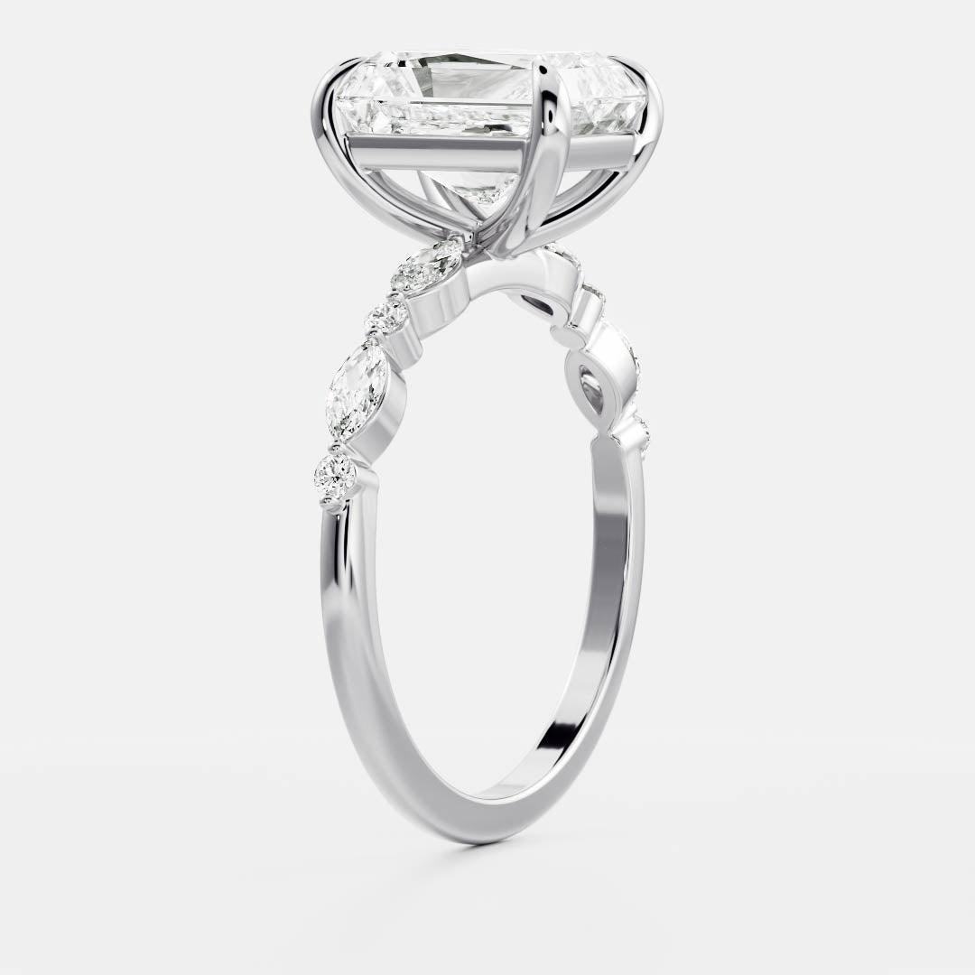Solitaire-Oval Lab Grown Diamond Engagement Ring