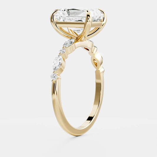 Solitaire-Oval Lab Grown Diamond Engagement Ring