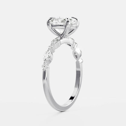 Solitaire-Oval Lab Grown Diamond Engagement Ring